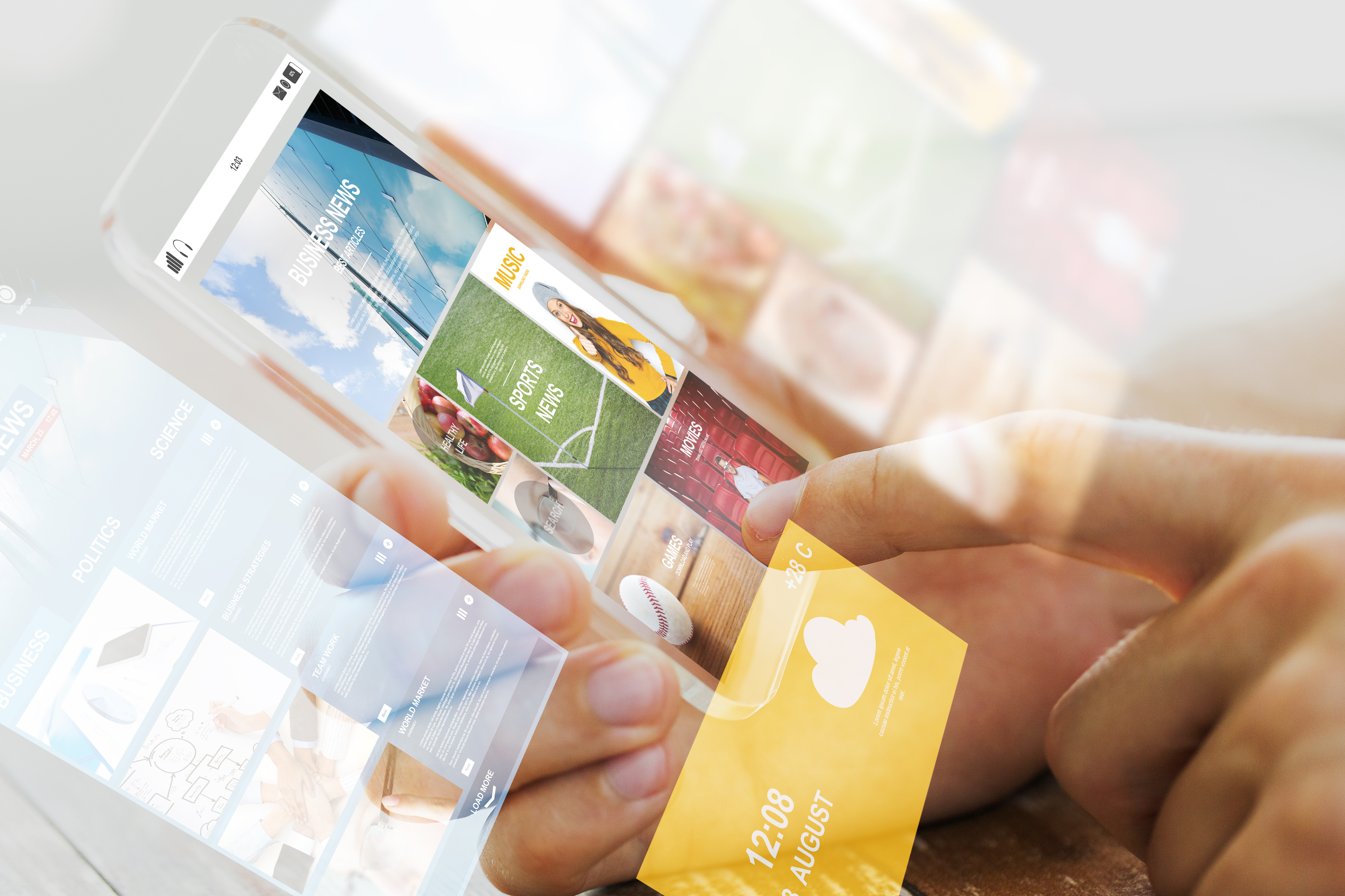 Title background for page News